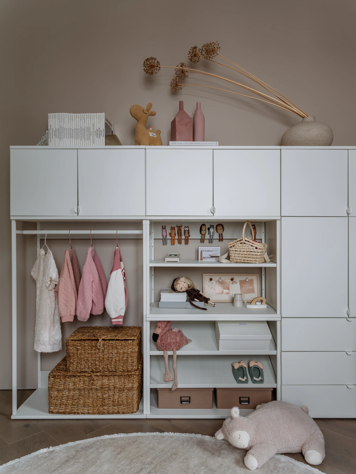 chambre petite fille sable et rose