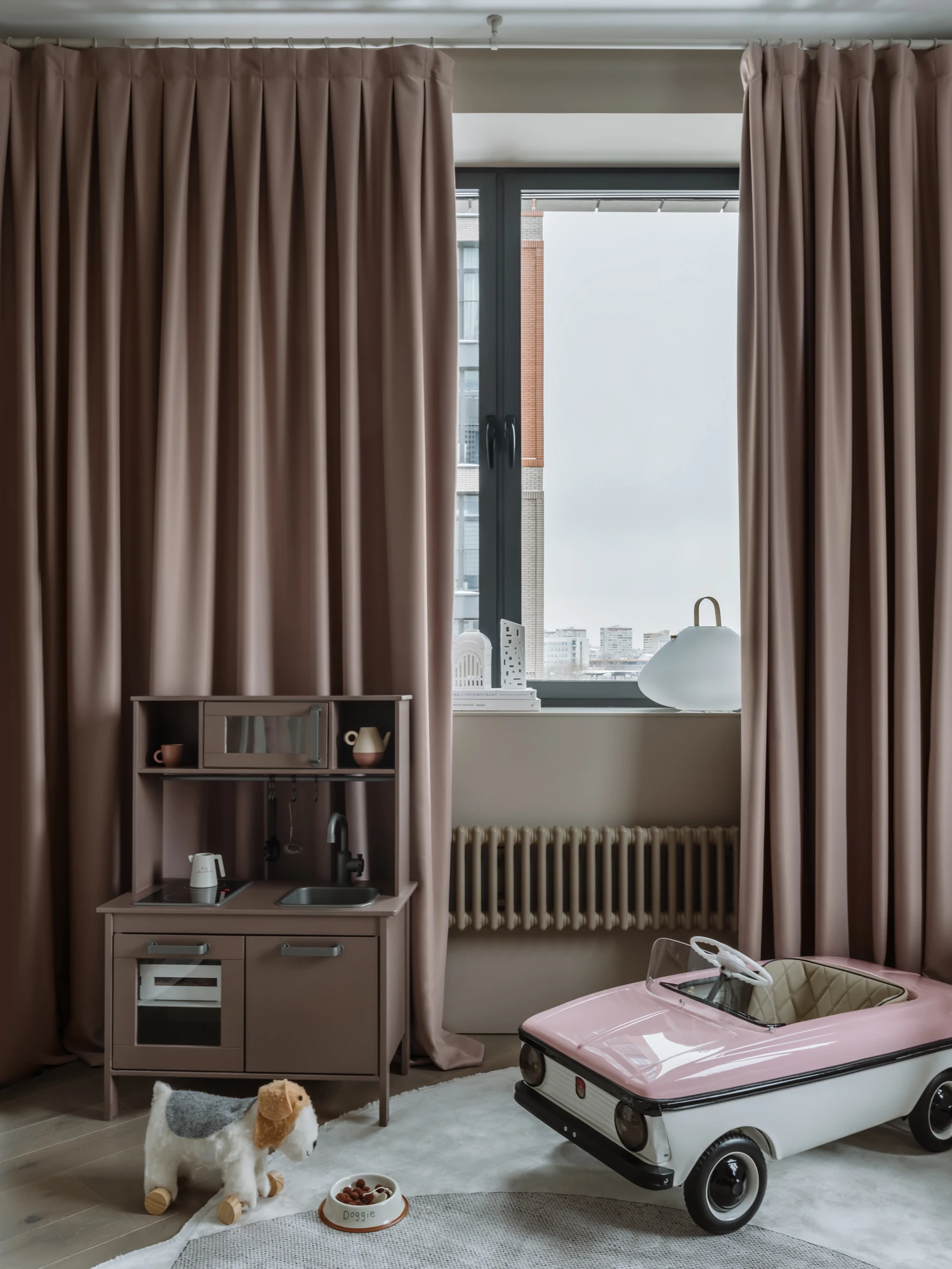 chambre petite fille sable et rose
