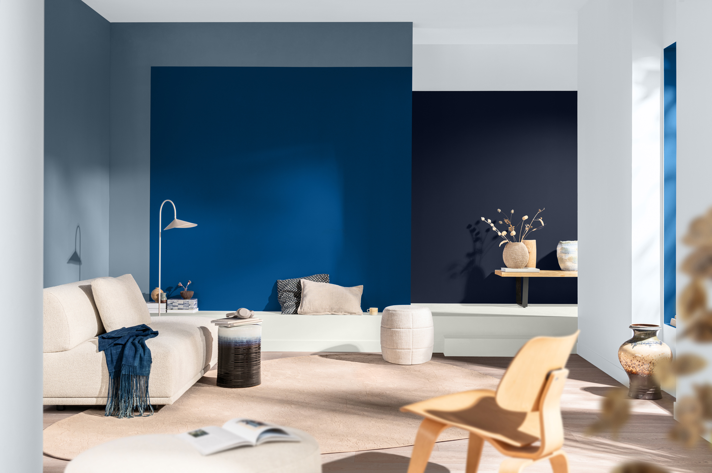 salon bleu couleur de l salon bleu couleur de l'année Dulux 2026