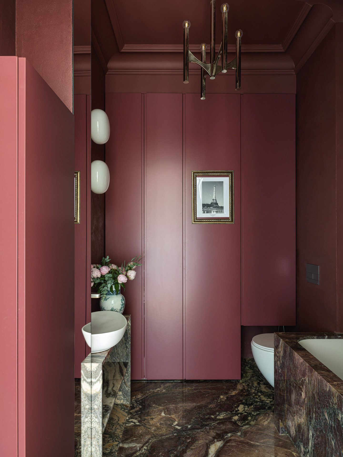 salle de bain marbre