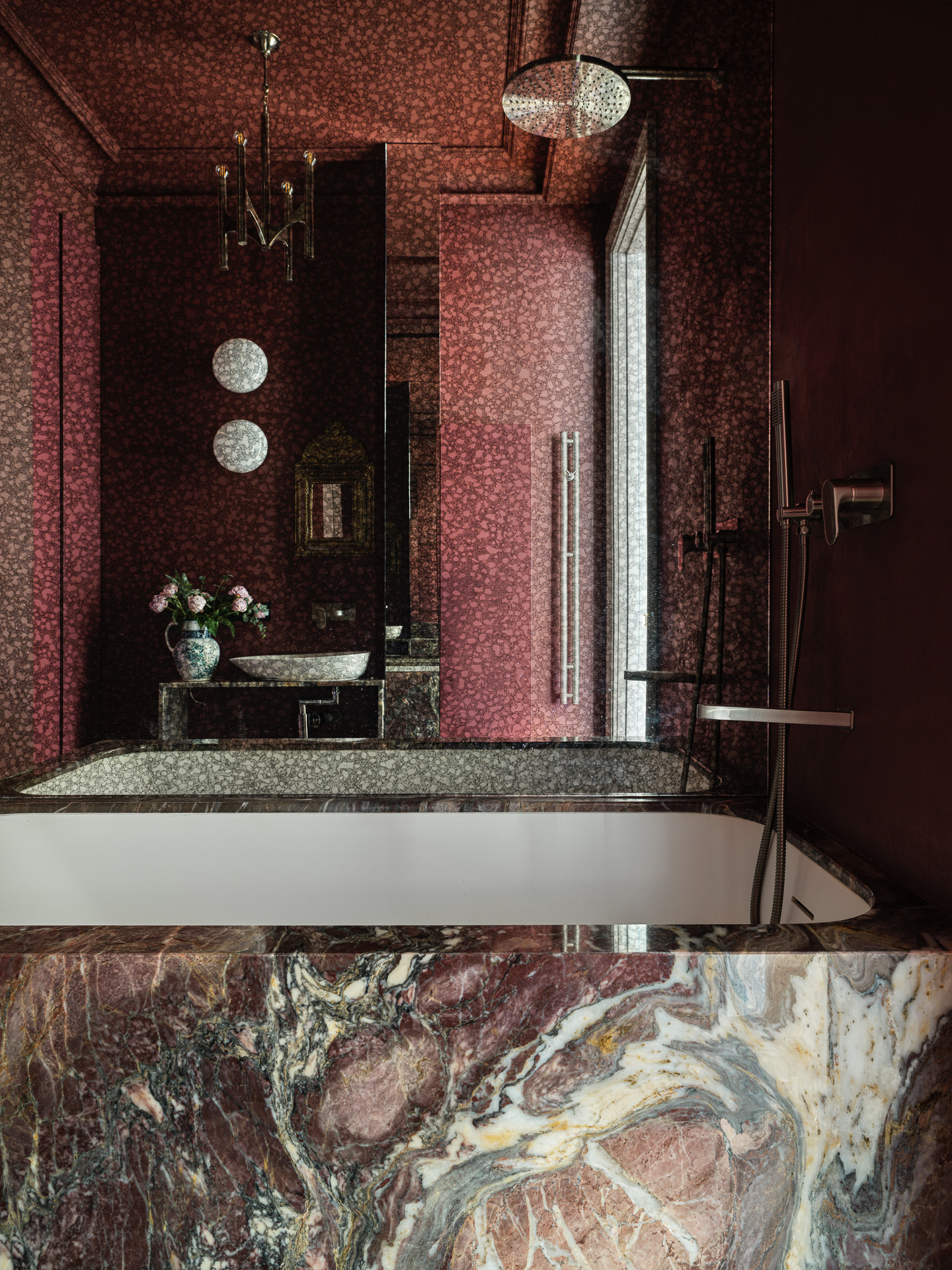 salle de bain marbre