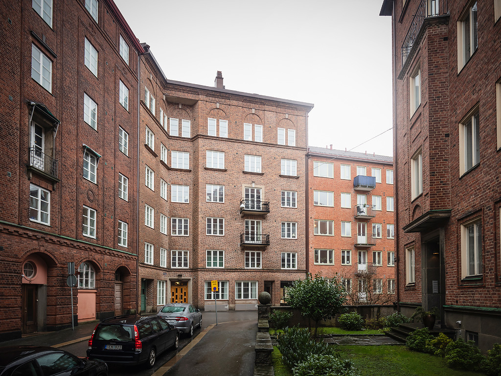 immeuble briques Suède