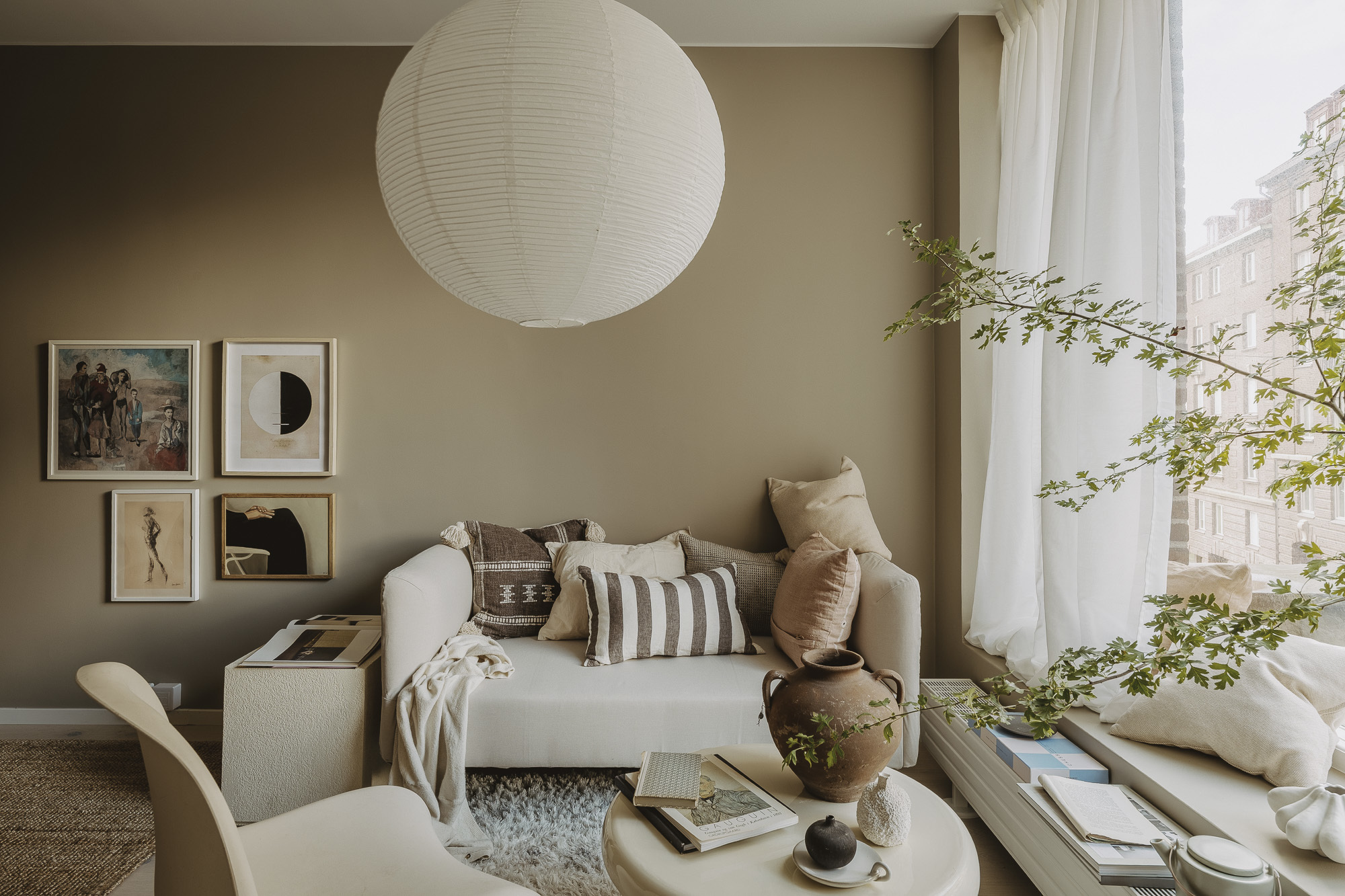 salon deux-pièces 38m2 décoration scandinave