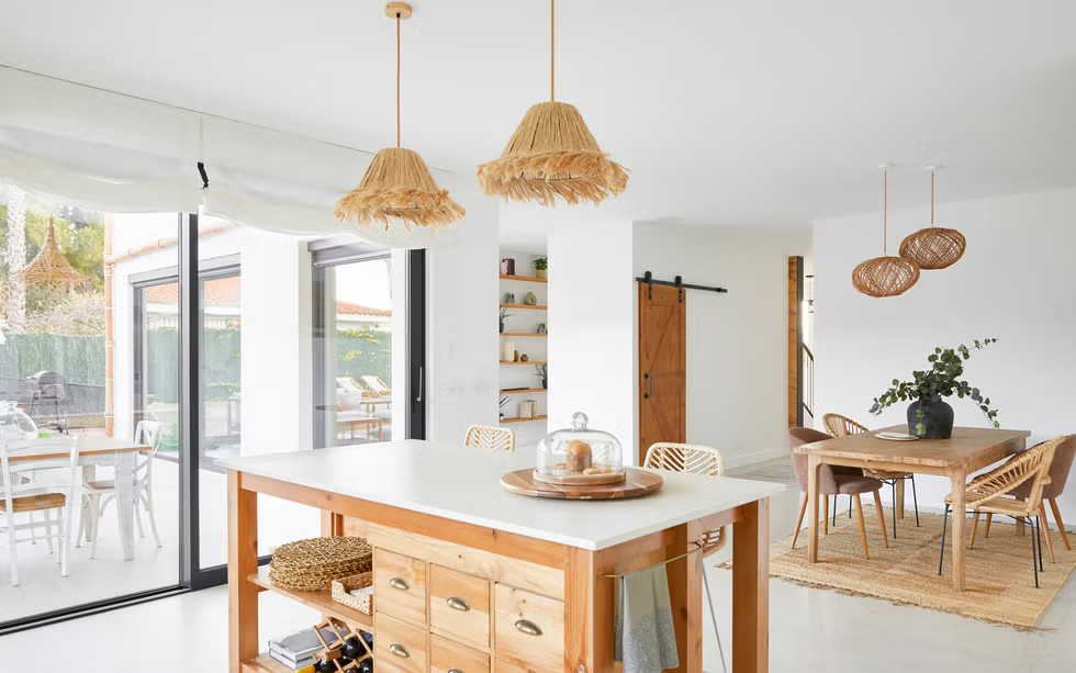 salle à manger et cuisine ouverte décoration naturelle et contemporaine salle à manger et cuisine ouverte décoration naturelle et contemporaine