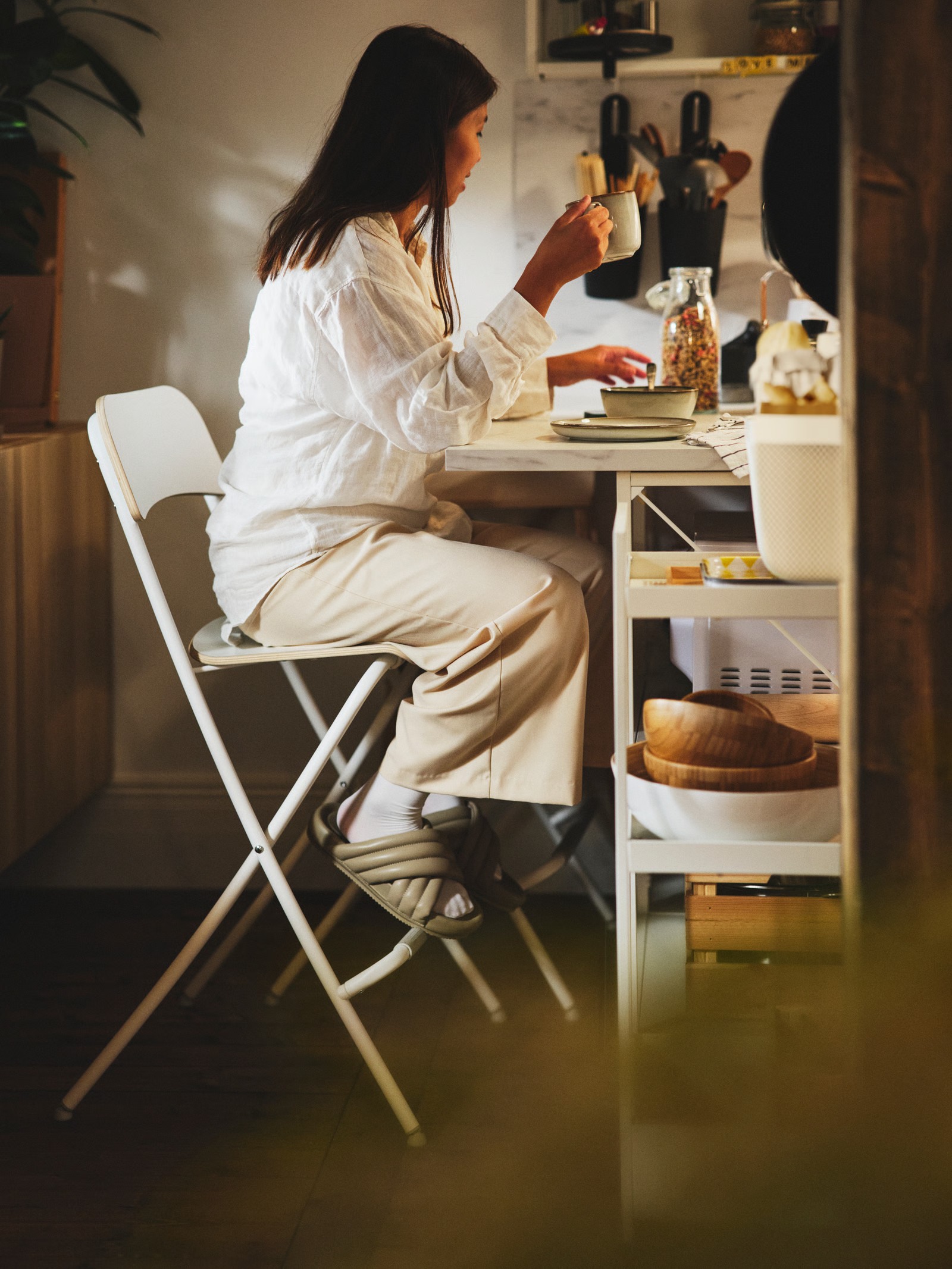 espace repas petite cuisine