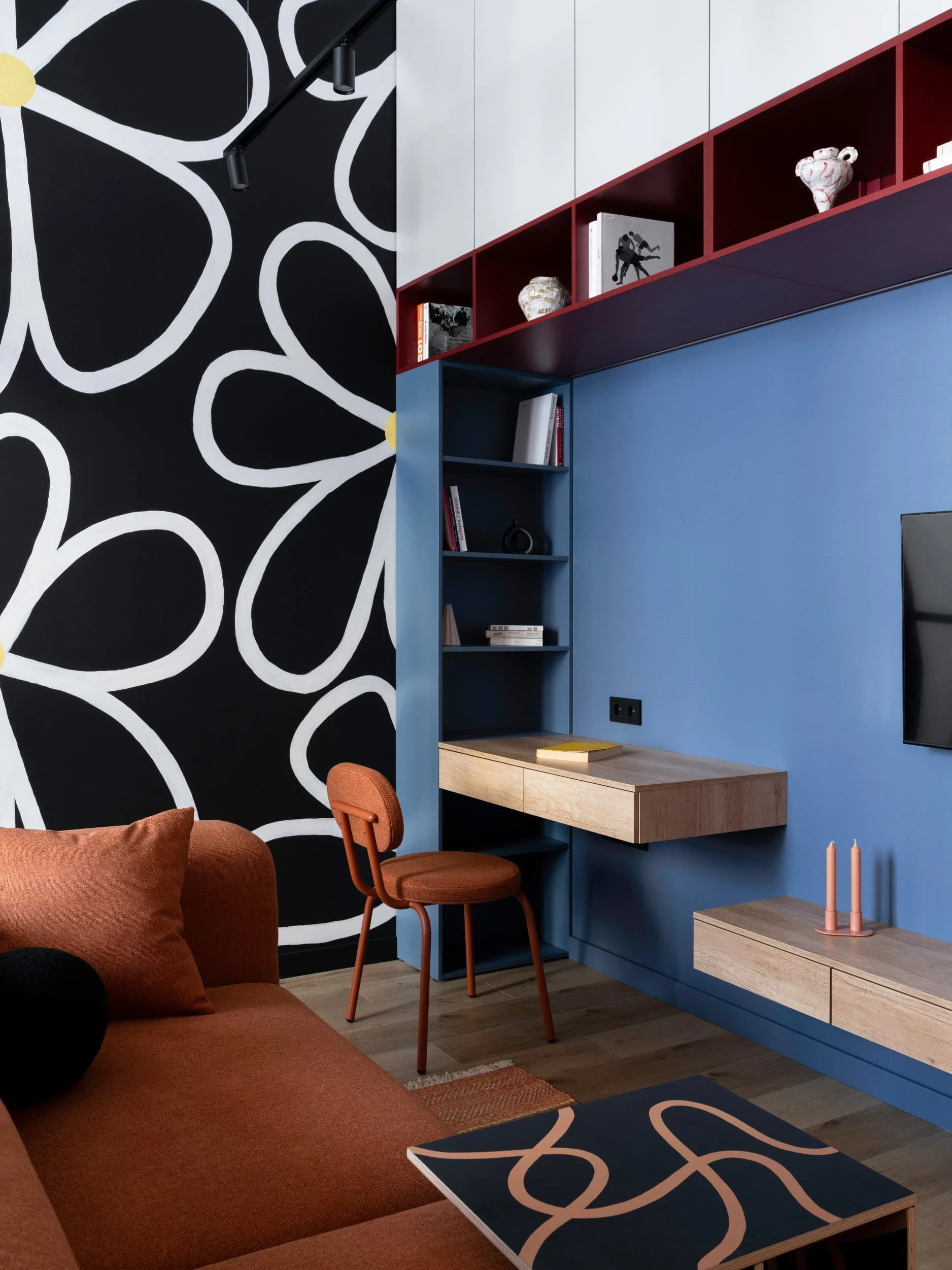 salon et espace bureau décoration design appartement 44m2 salon et espace bureau décoration design appartement 44m2