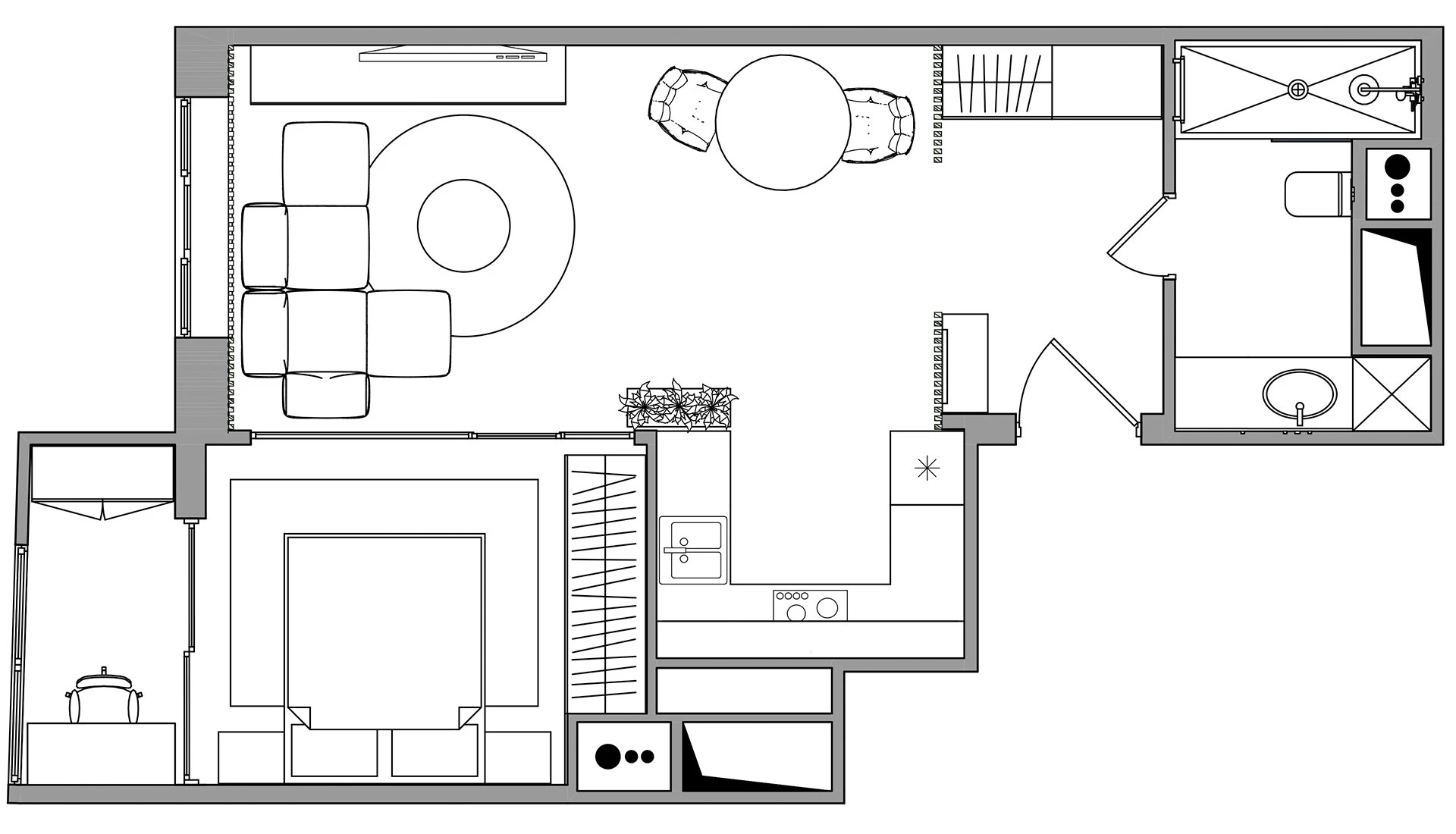 plan petit appartement 49m2 plan petit appartement 49m2
