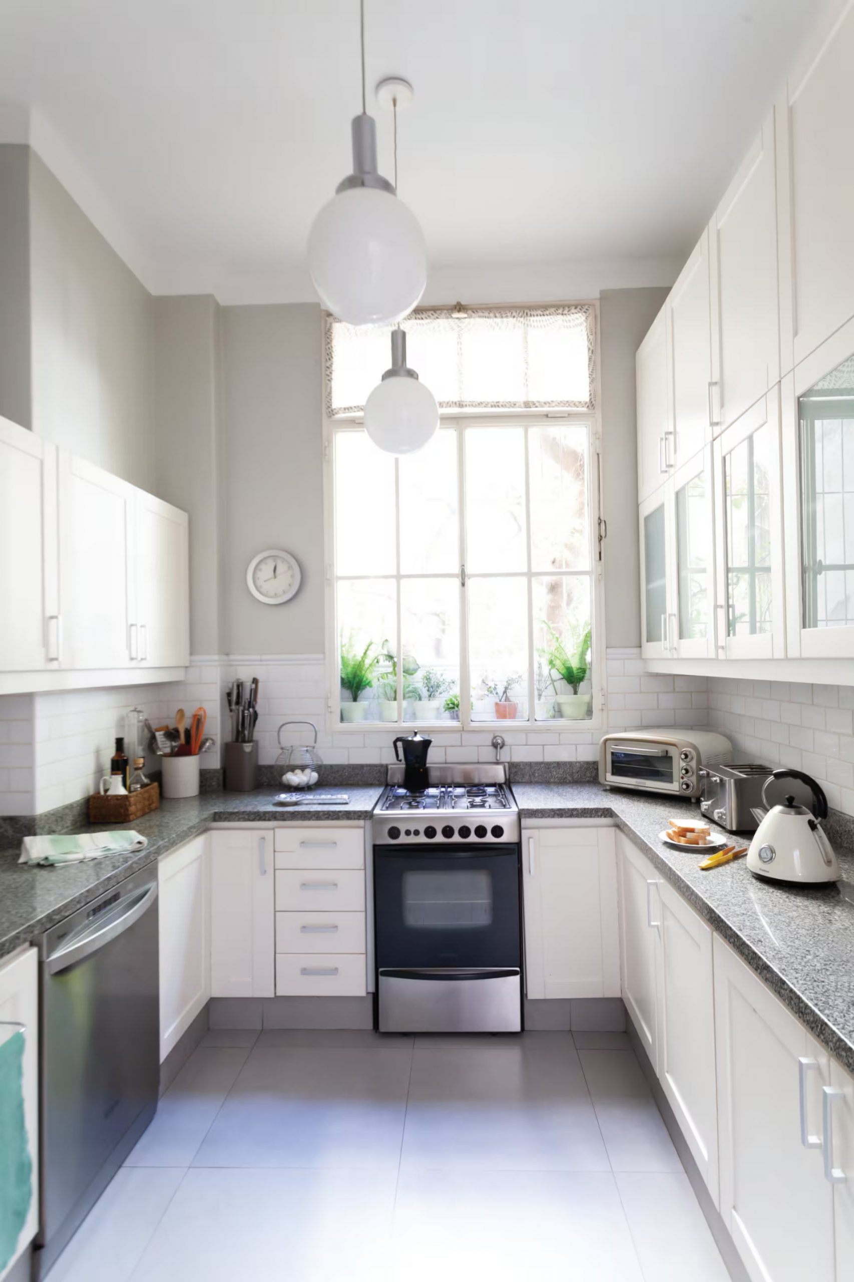 cuisine blanche décoration contemporaine