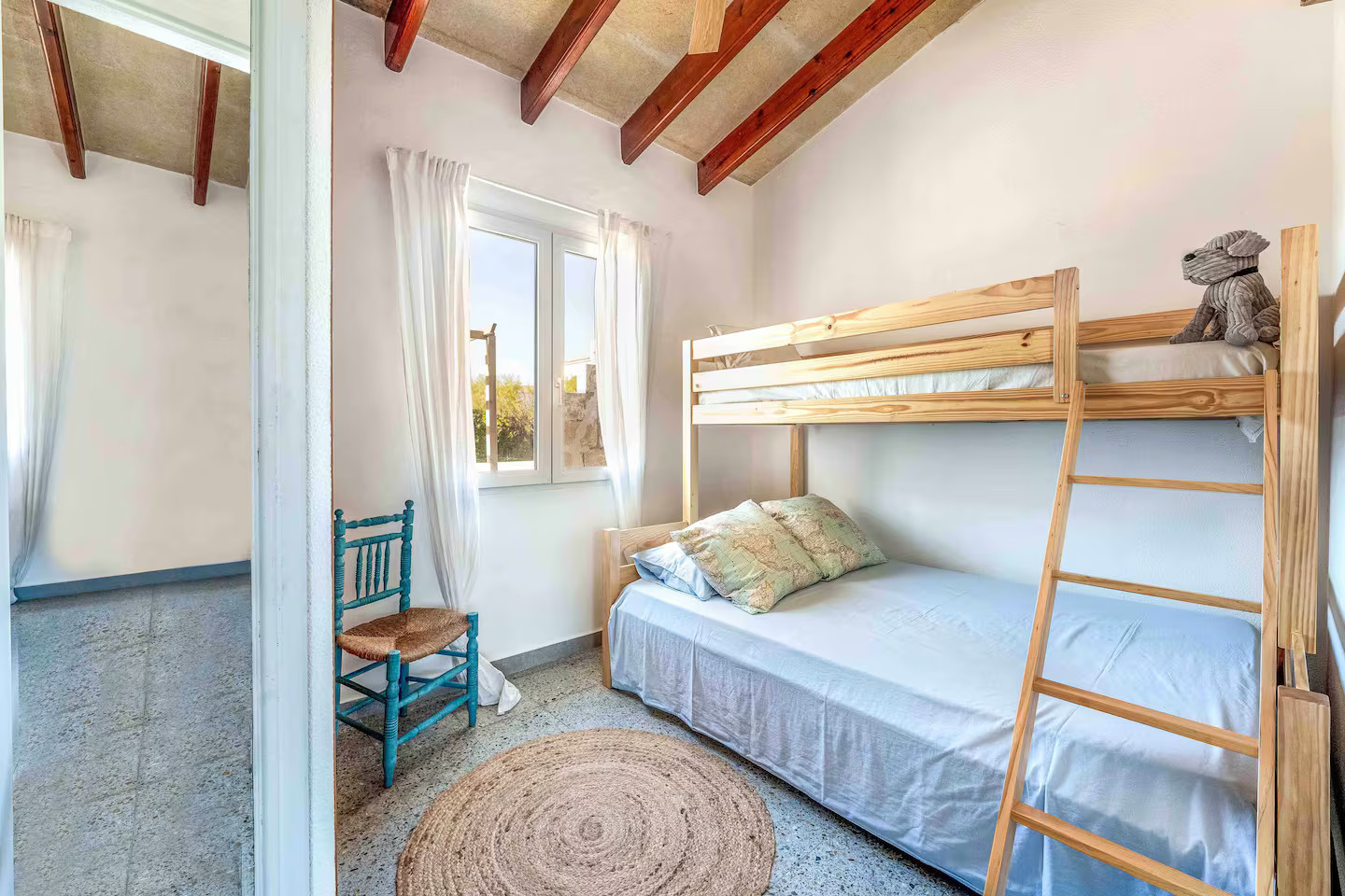 chambre enfant lits superposés Villa Tord Baléares