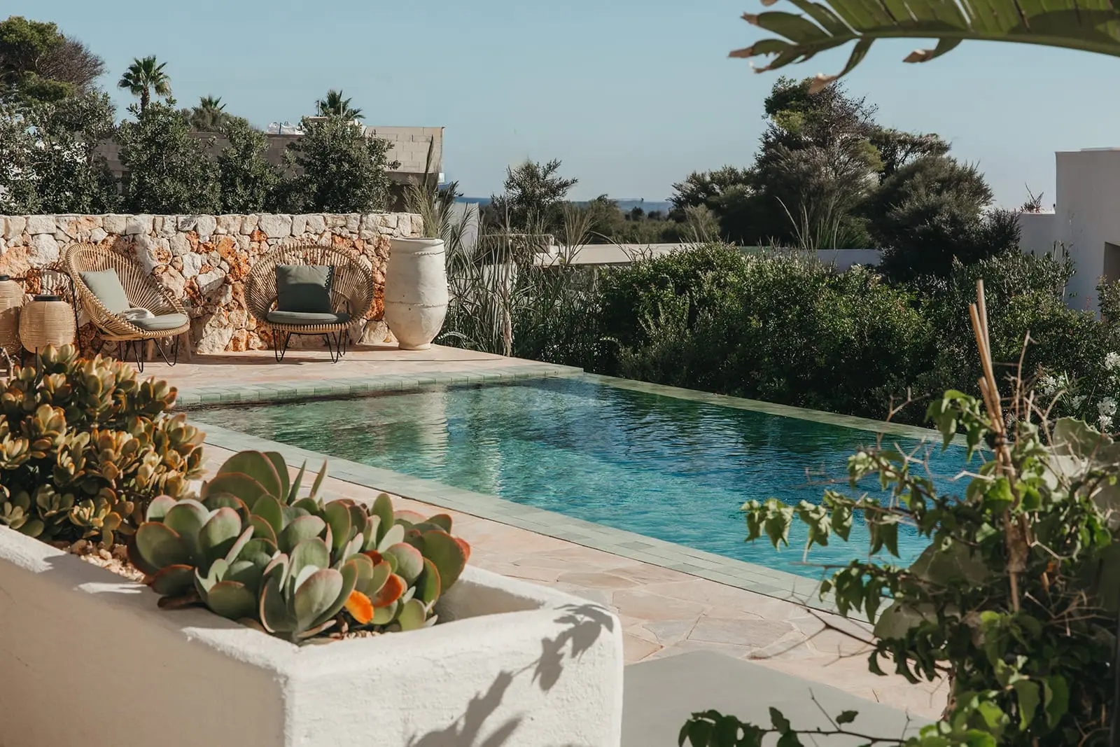 terrasse avec piscine