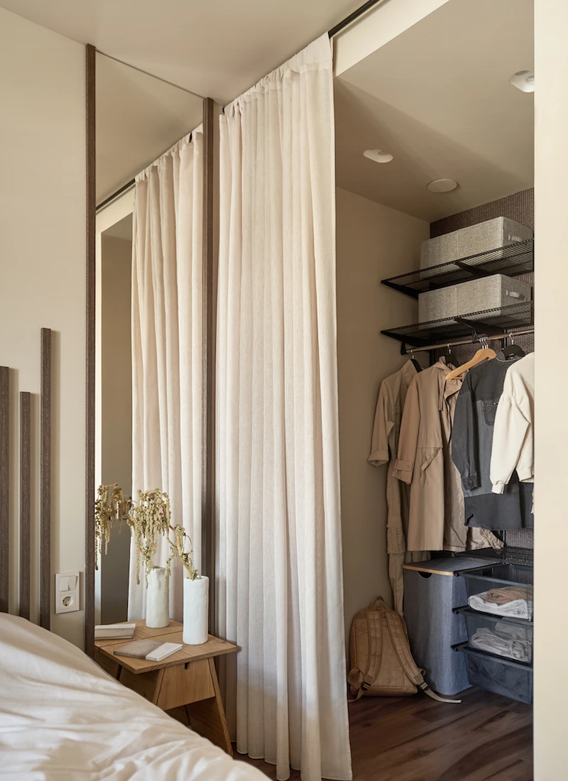 chambre en second jour avec pavés de verre et dressing chambre en second jour avec pavés de verre et dressing