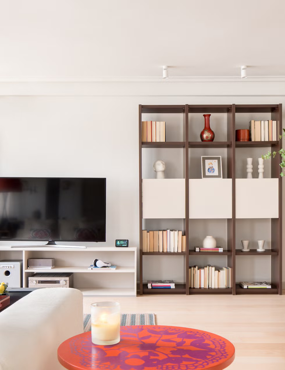 salon duplex décoration contemporaine
