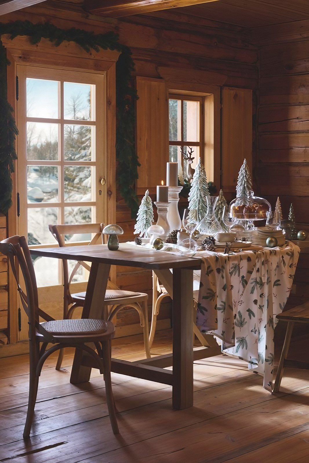 salle à manger décoration Noël Maisons du Monde