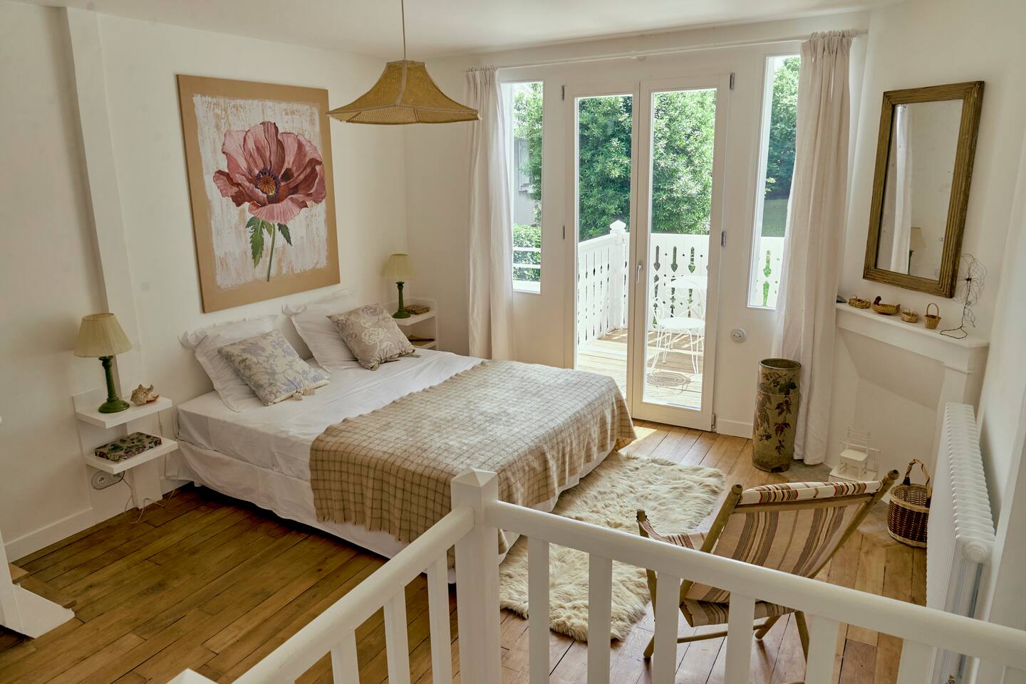 chambre décoration campagne chic Chalet Olivet chambre décoration campagne chic Chalet Olivet
