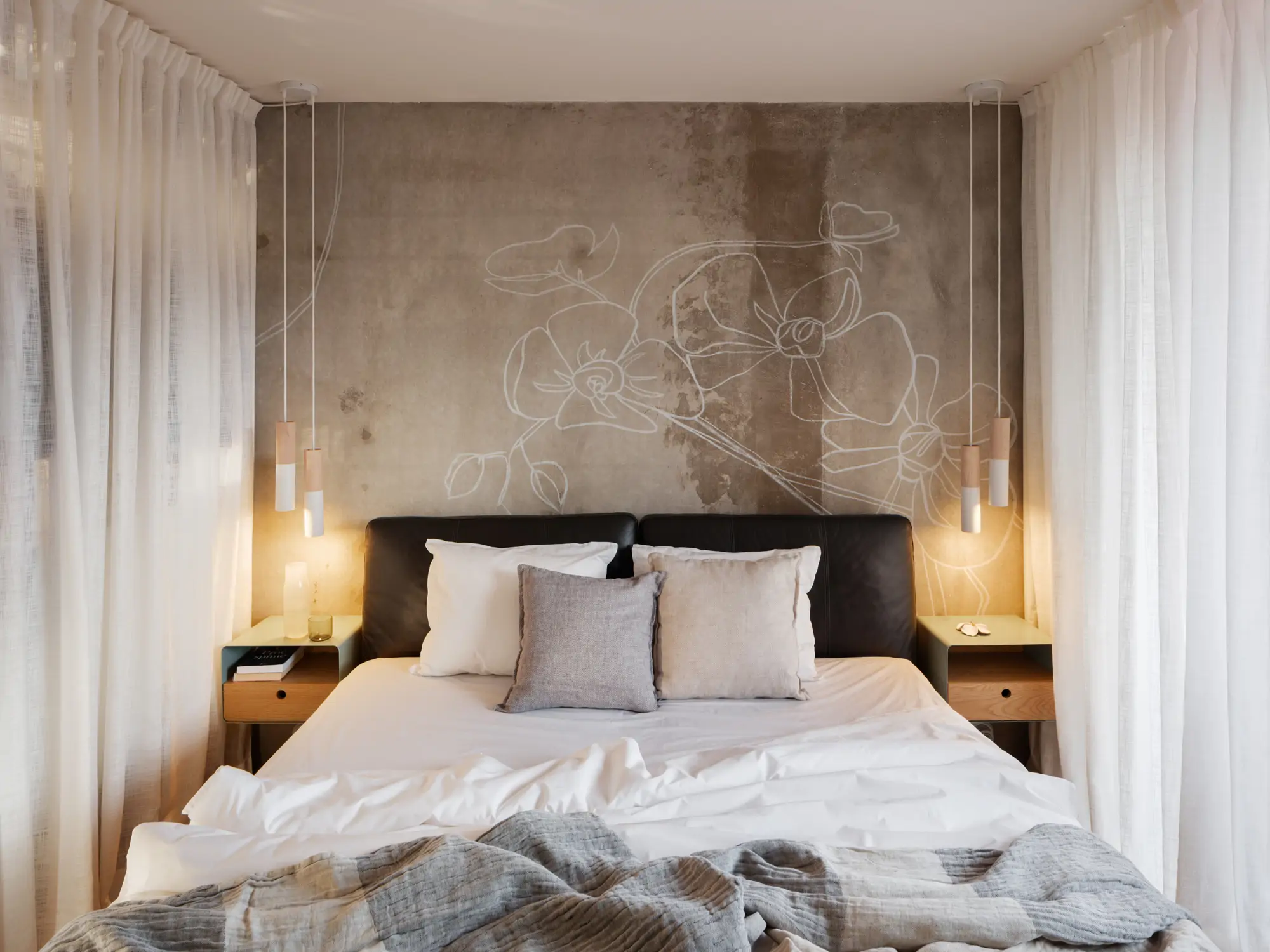 chambre appartement contemporain décoration design mur béton chambre appartement contemporain décoration design mur béton