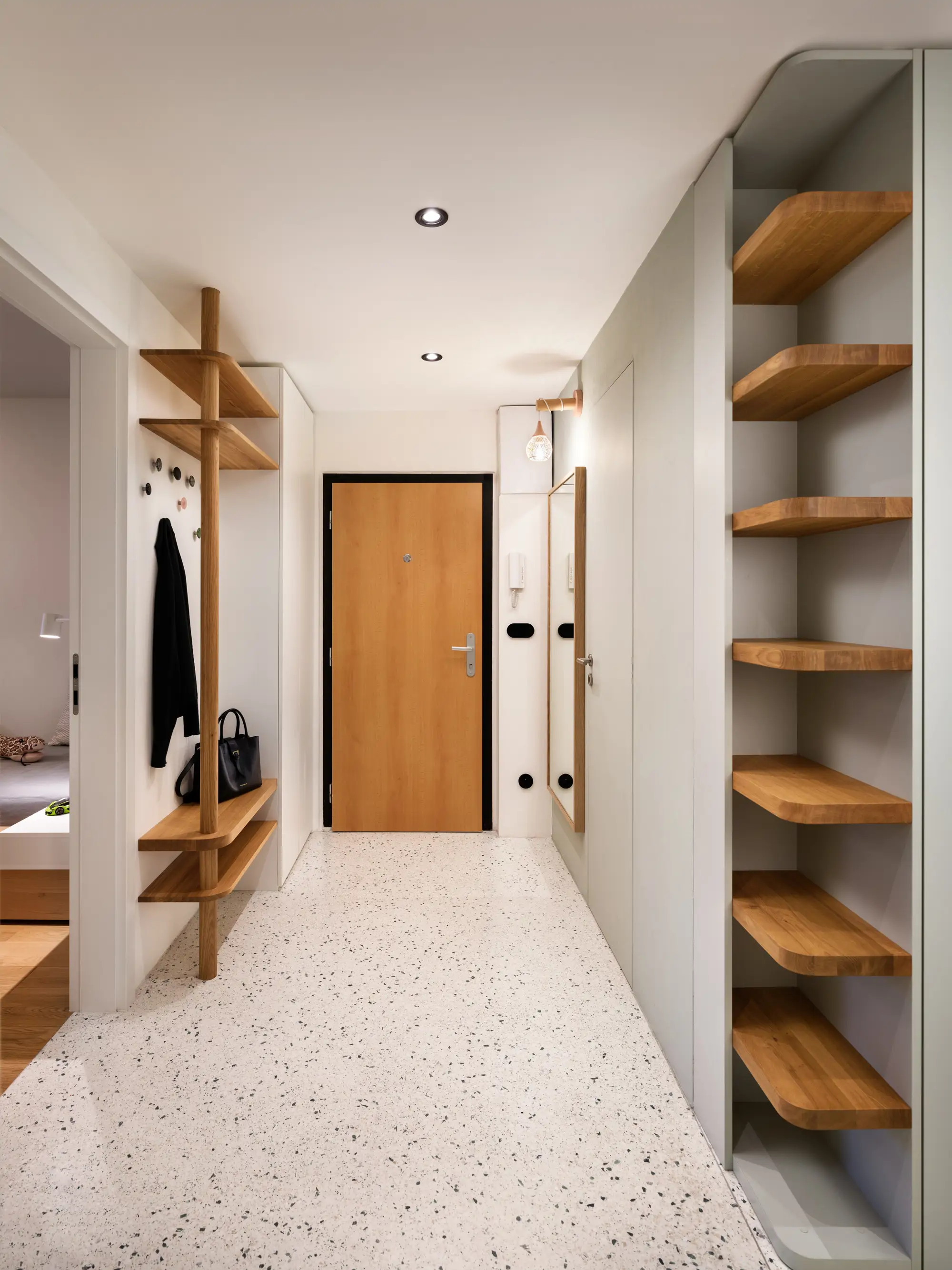entrée sol terrazzo appartement contemporain entrée sol terrazzo appartement contemporain