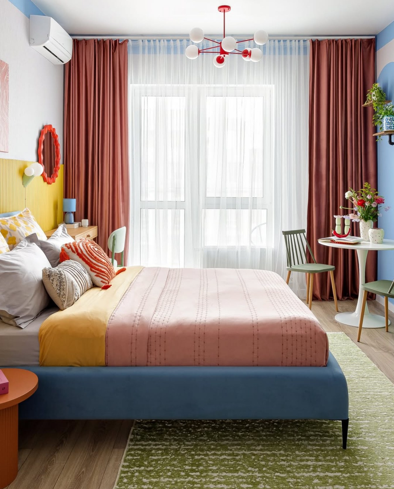 petit studio 26m2 décoration colorée style Memphis petit studio 26m2 décoration colorée style Memphis
