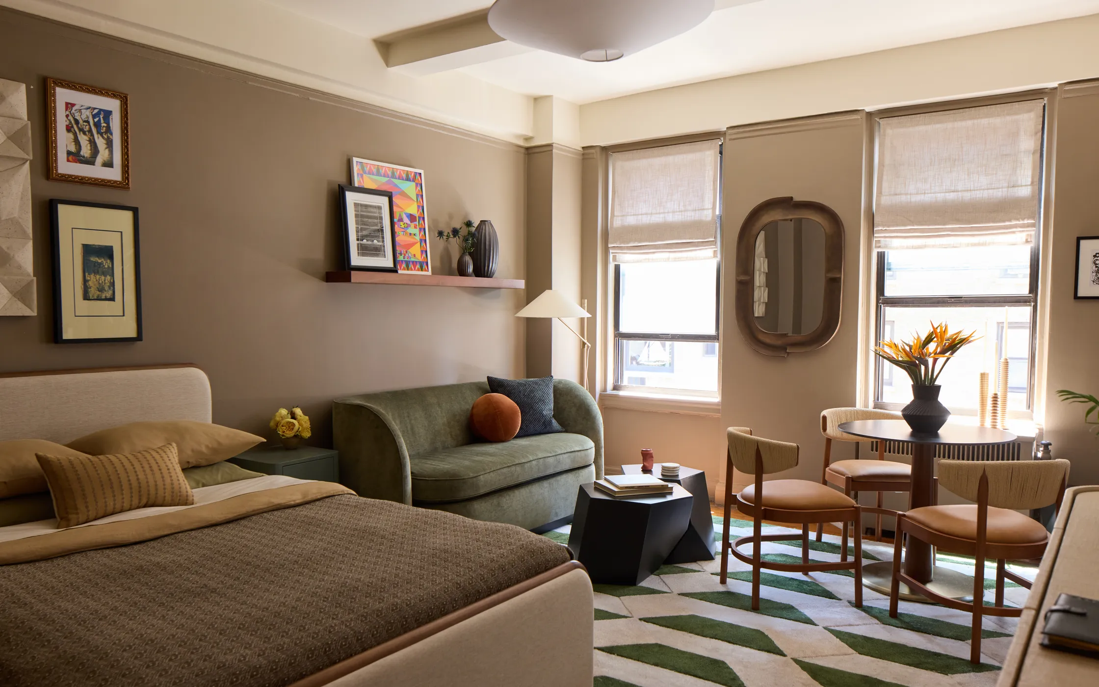 salon et chambre studio 32m2 New York salon et chambre studio 32m2 New York