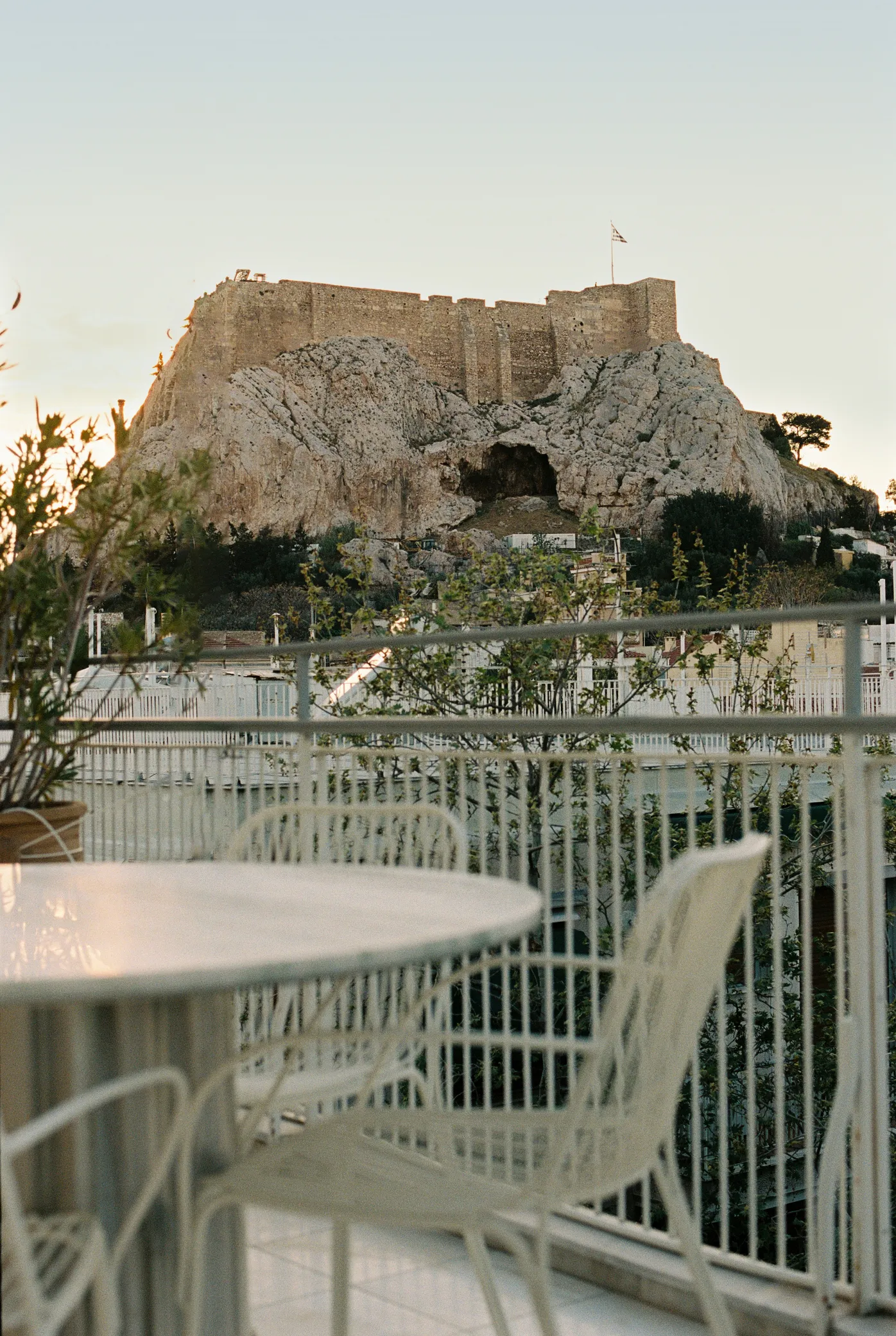 terrasse appartement vue Acropole