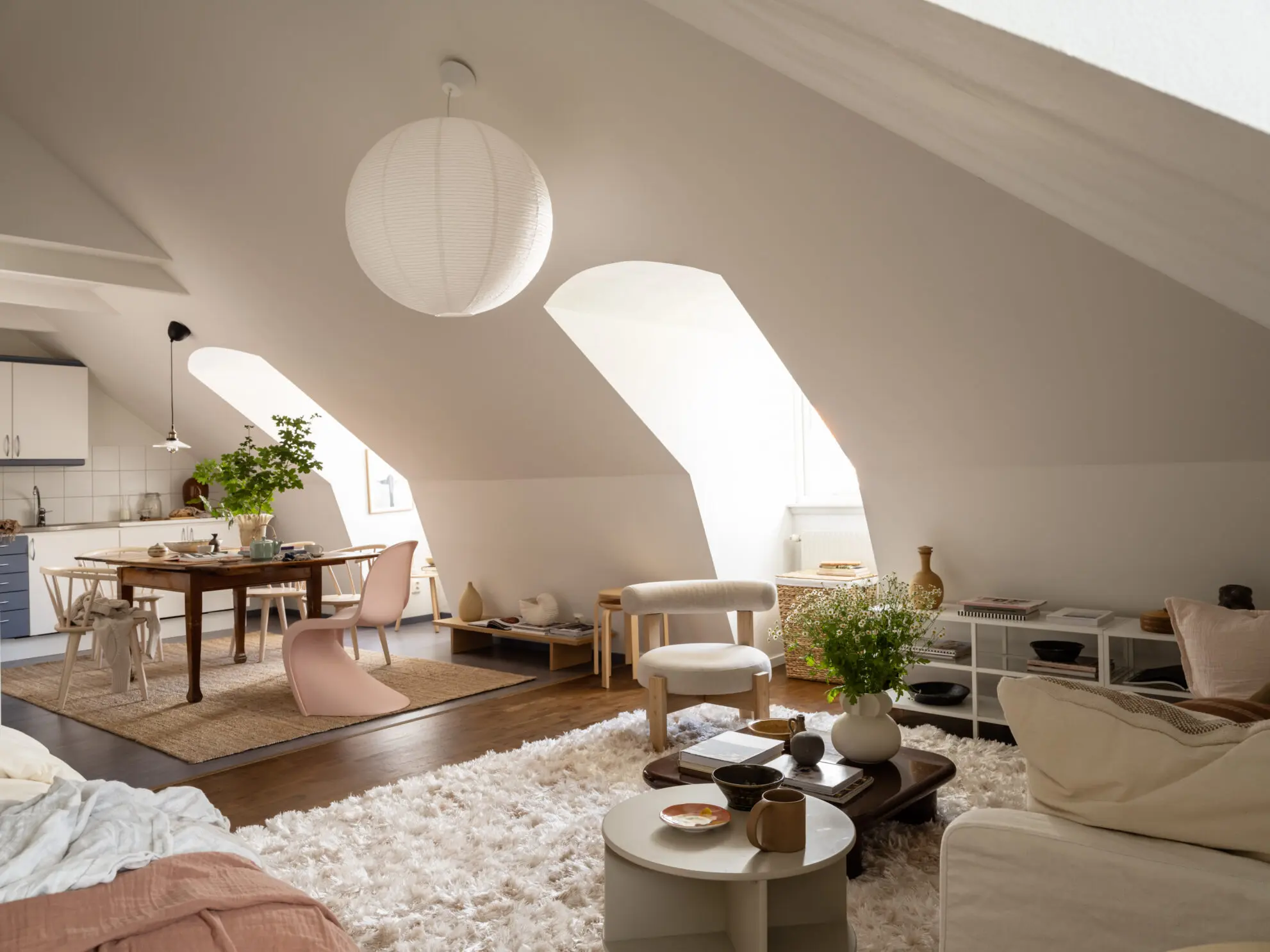 studio mansardé de 40m2 décoration scandinave studio mansardé de 40m2 décoration scandinave