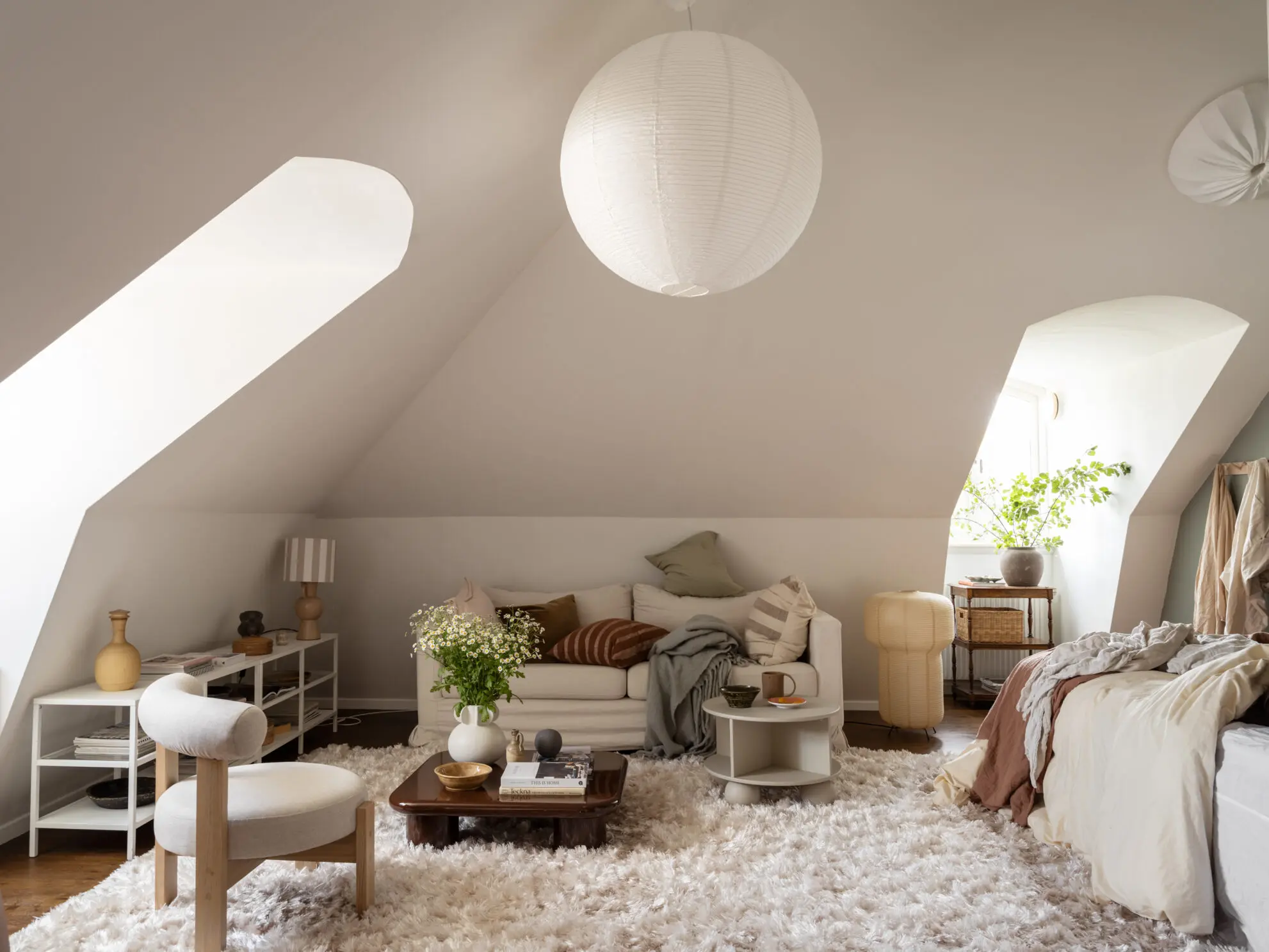 studio mansardé de 40m2 décoration scandinave studio mansardé de 40m2 décoration scandinave