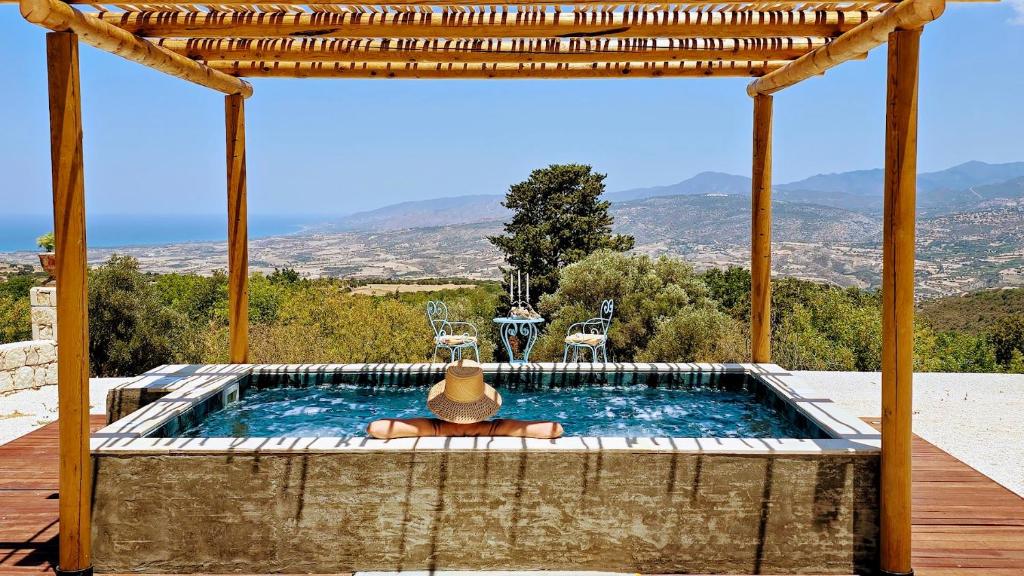 petite piscine avec pergola