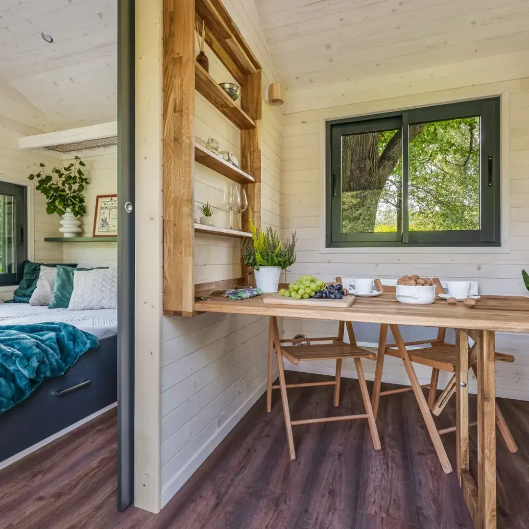 intérieur tiny house française 19m2 Quadrapol Kangourou