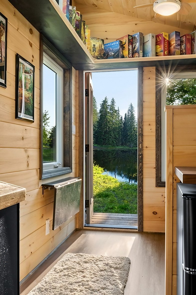 intérieur tiny house 14m2 The Little Lodge par Back Country Tiny Homes intérieur tiny house 14m2 The Little Lodge par Back Country Tiny Homes