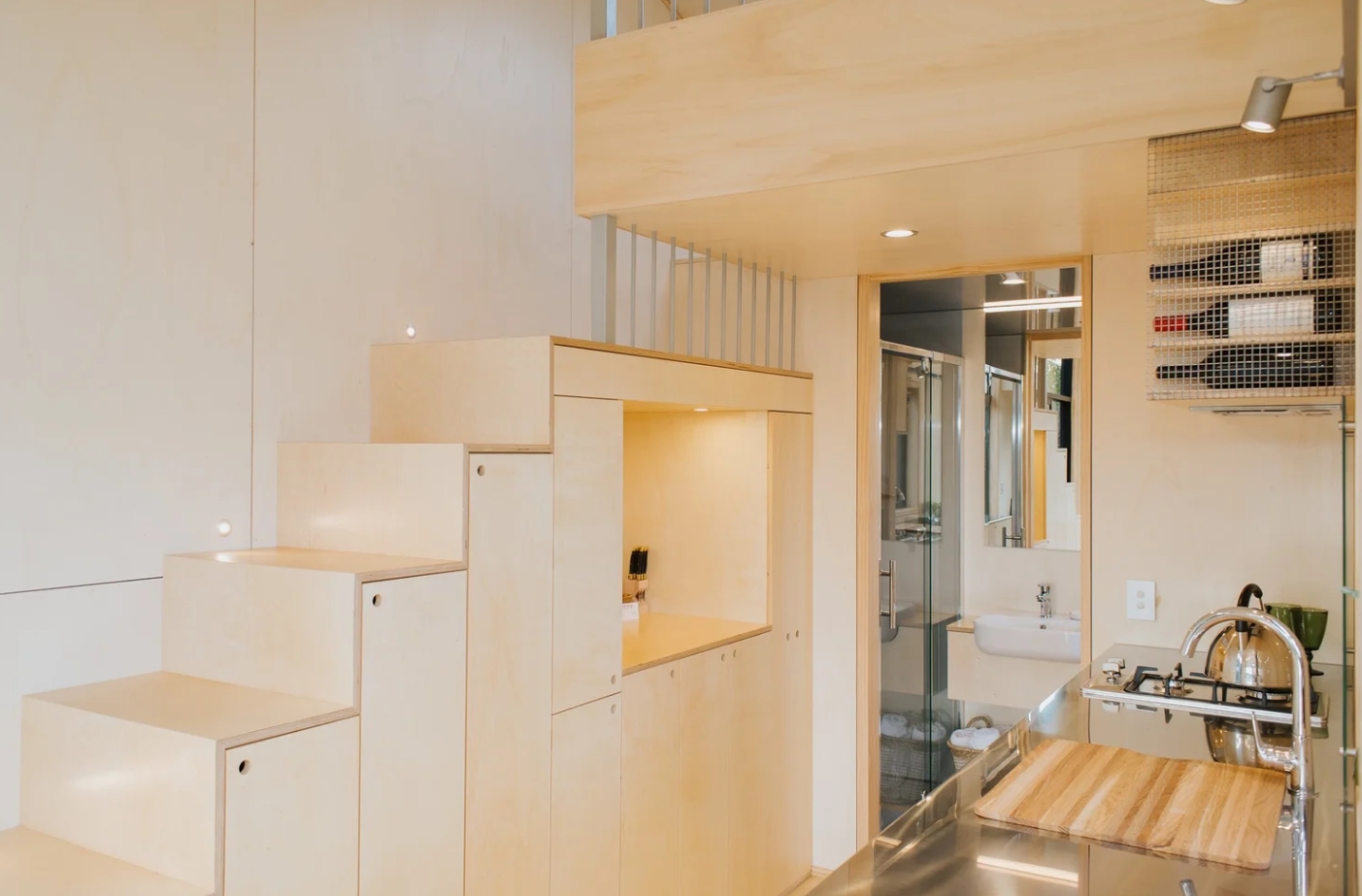 intérieur mini maison mobile