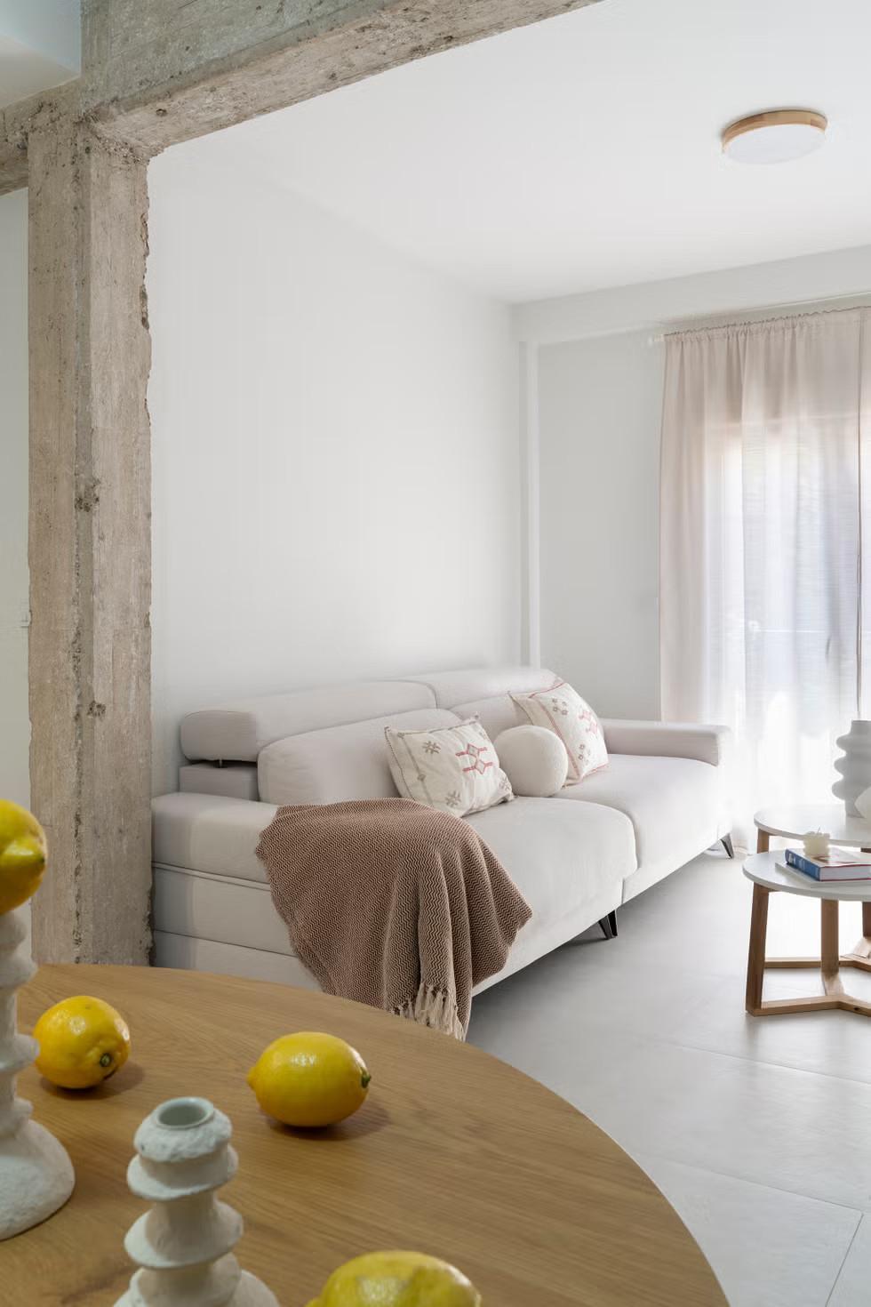 salon avec salle à manger appartement 70m2