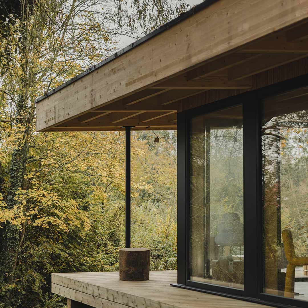 petite maison en bois Bleu Bicoque
