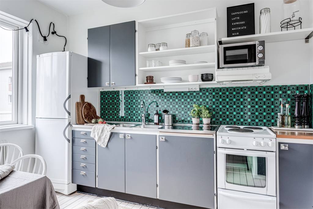 cuisine grise studio 35m2 décoration scandinave murs gris cuisine grise studio 35m2 décoration scandinave murs gris
