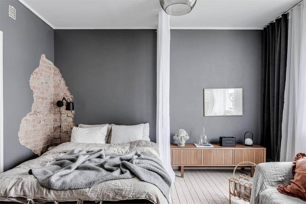 studio 35m2 décoration scandinave murs gris studio 35m2 décoration scandinave murs gris
