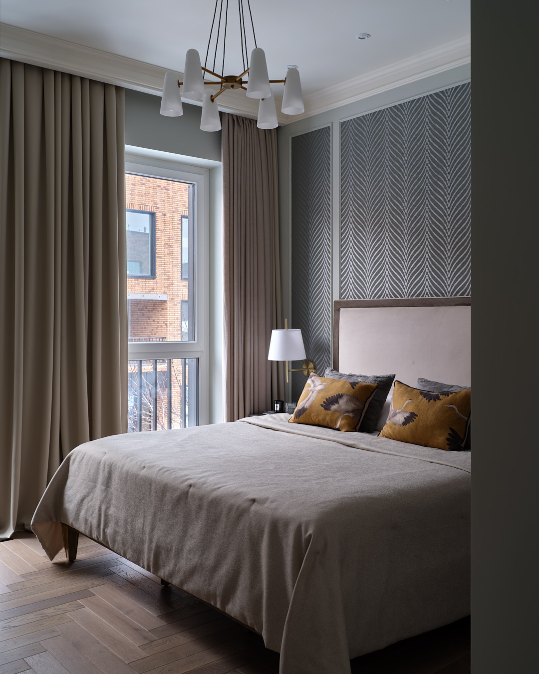 chambre appartement décoration contemporaine Almaty 