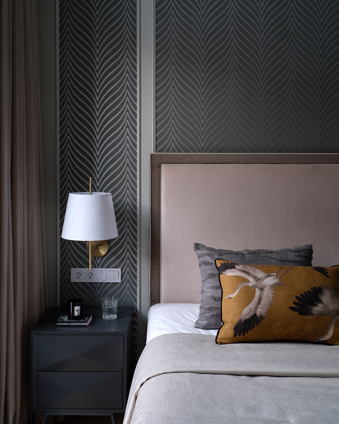 chambre appartement décoration contemporaine Almaty 
