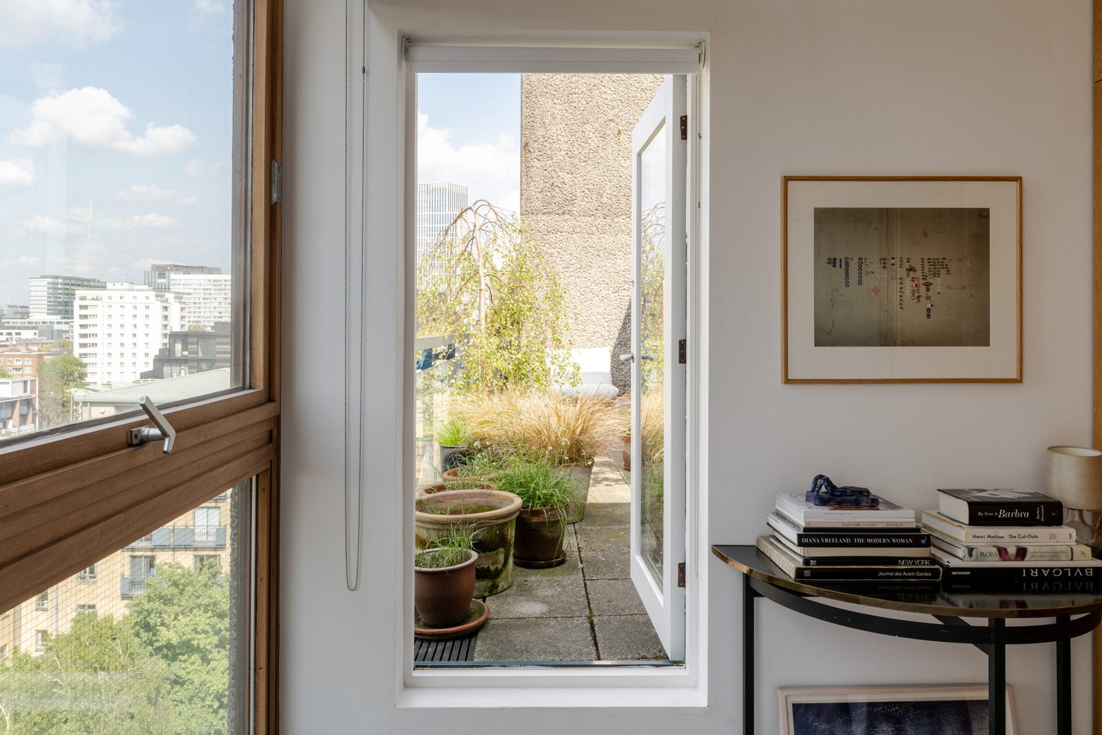 terrasse et chambre appartement 83m2 The Barbican Londres terrasse et chambre appartement 83m2 The Barbican Londres