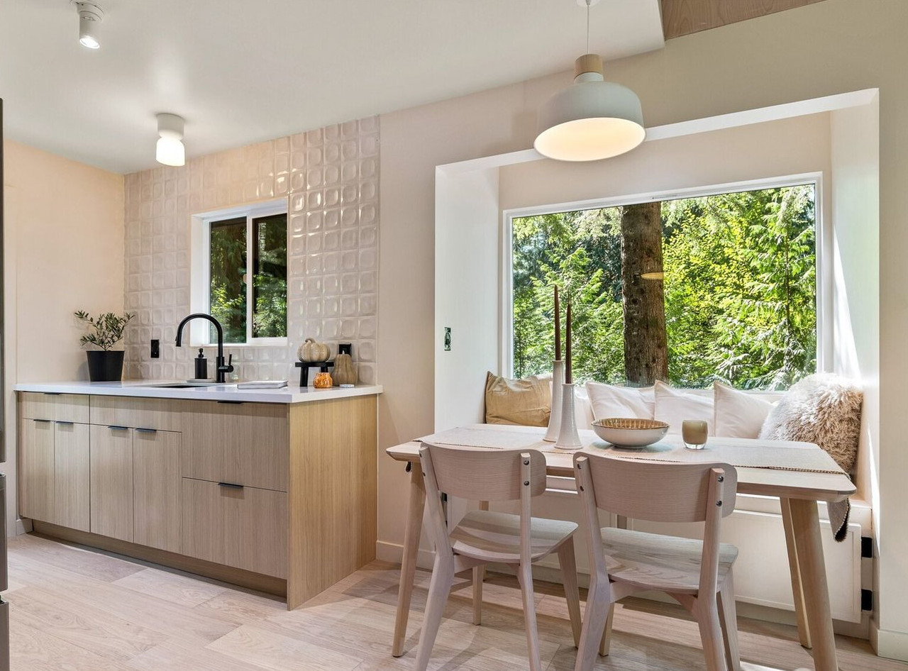 cuisine et salle à manger décoration design naturelle petite maison 36m2