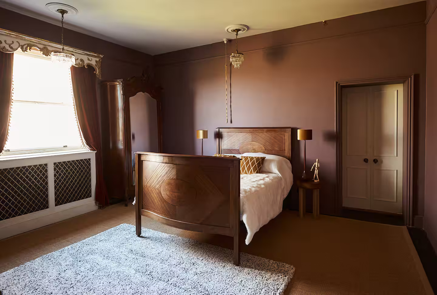 chambre murs violet maison anglaise décoration classique chic chambre murs violet maison anglaise décoration classique chic