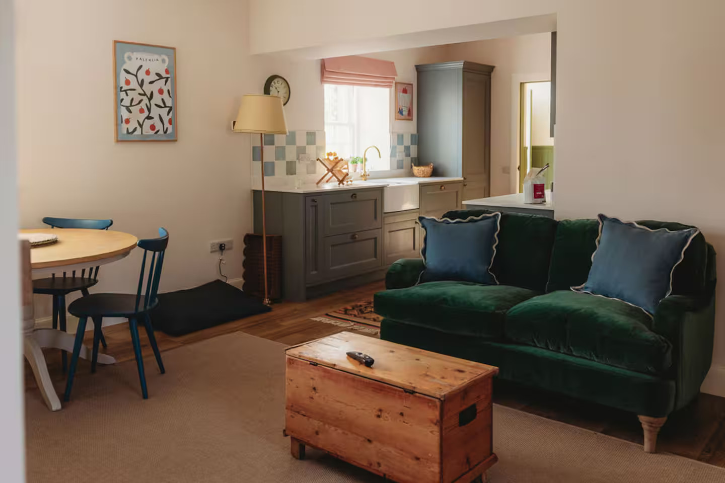 salon rustique petite maison Écosse décoration colorée