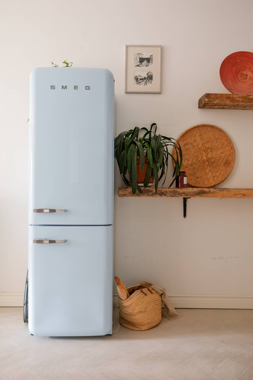 smeg rétro vintage bleu clair 