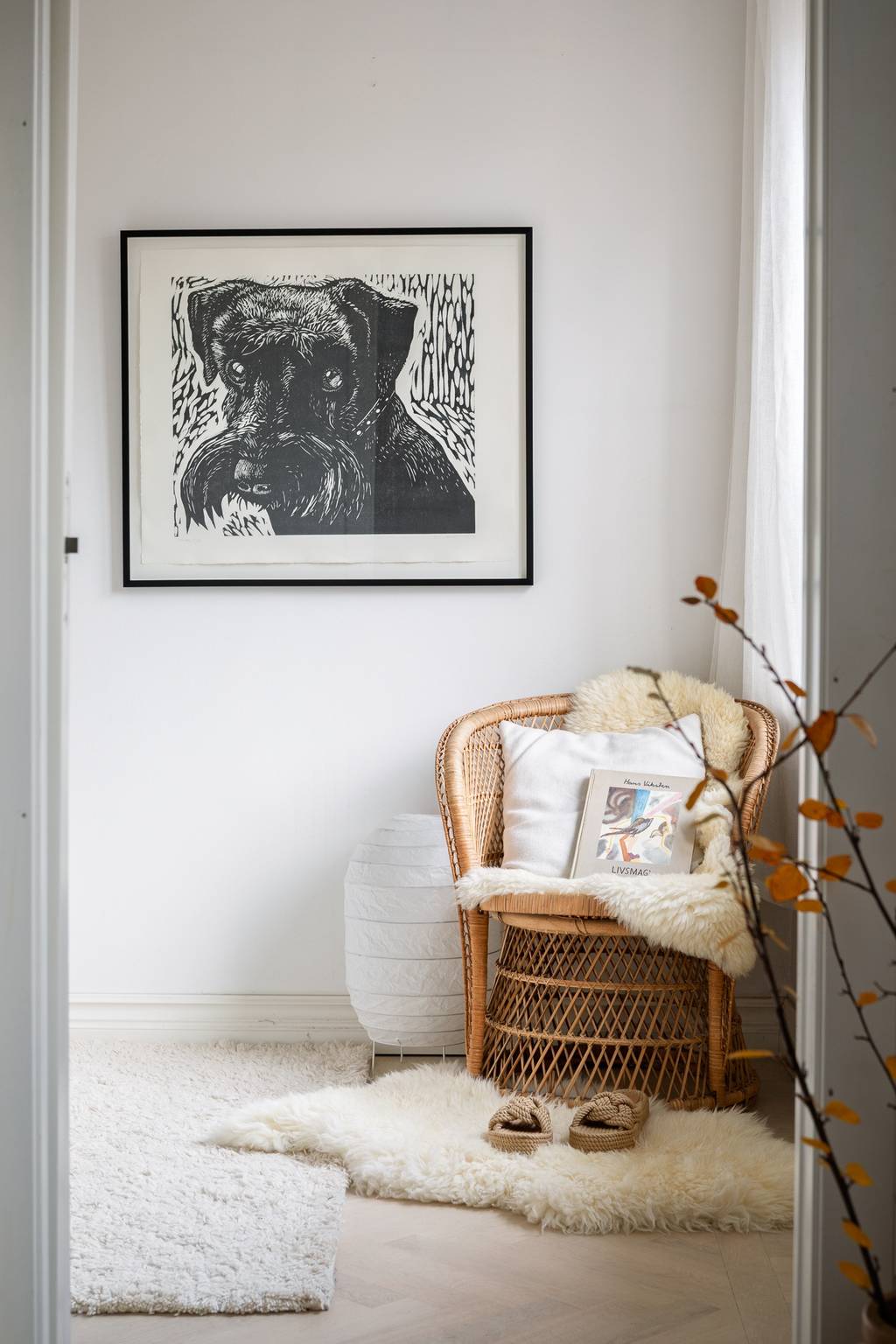 chambre appartement 54m2 décoration scandinave et design