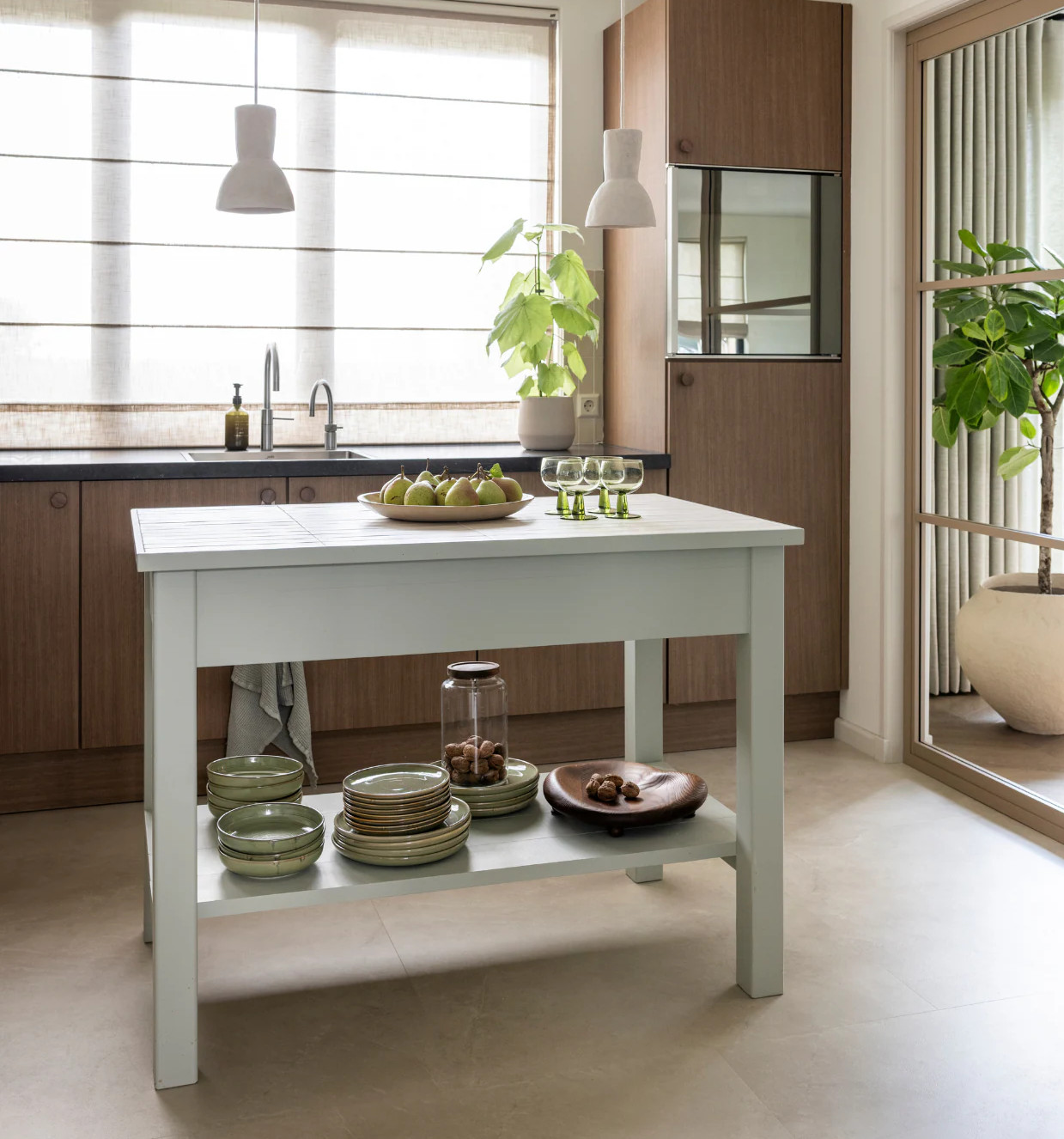 cuisine maison de ville décoration contemporaine tons verts et naturels cuisine maison de ville décoration contemporaine tons verts et naturels