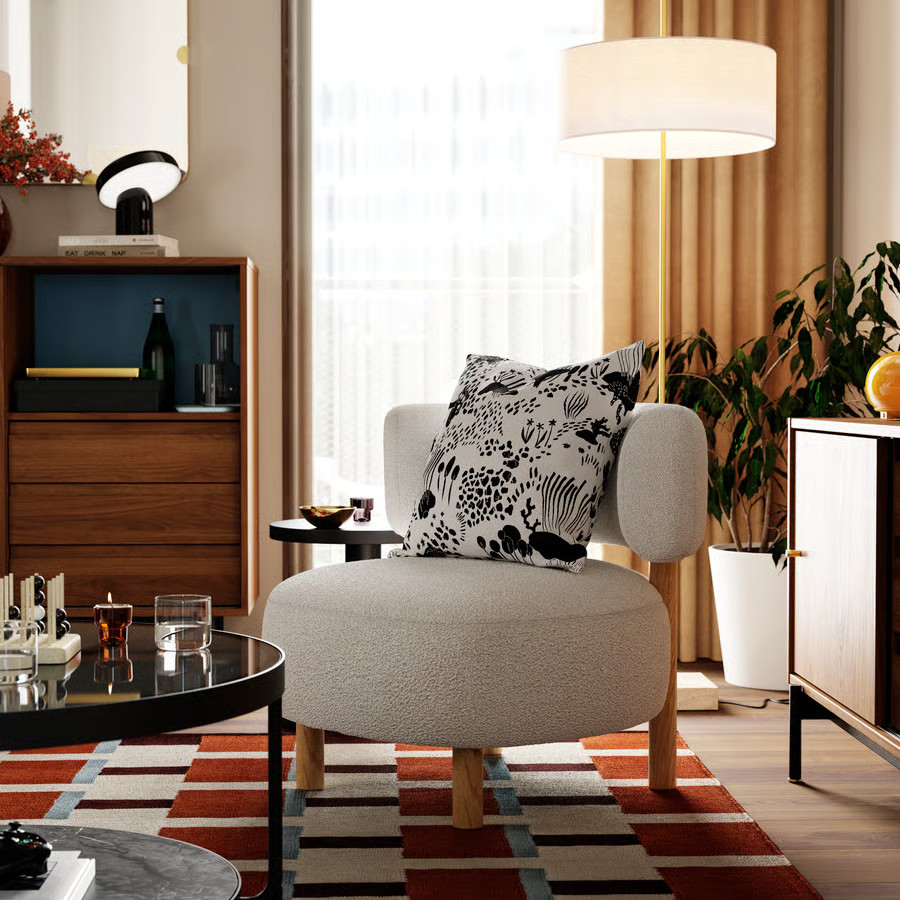 salon design IKEA style mid-century salon design IKEA style mid-century