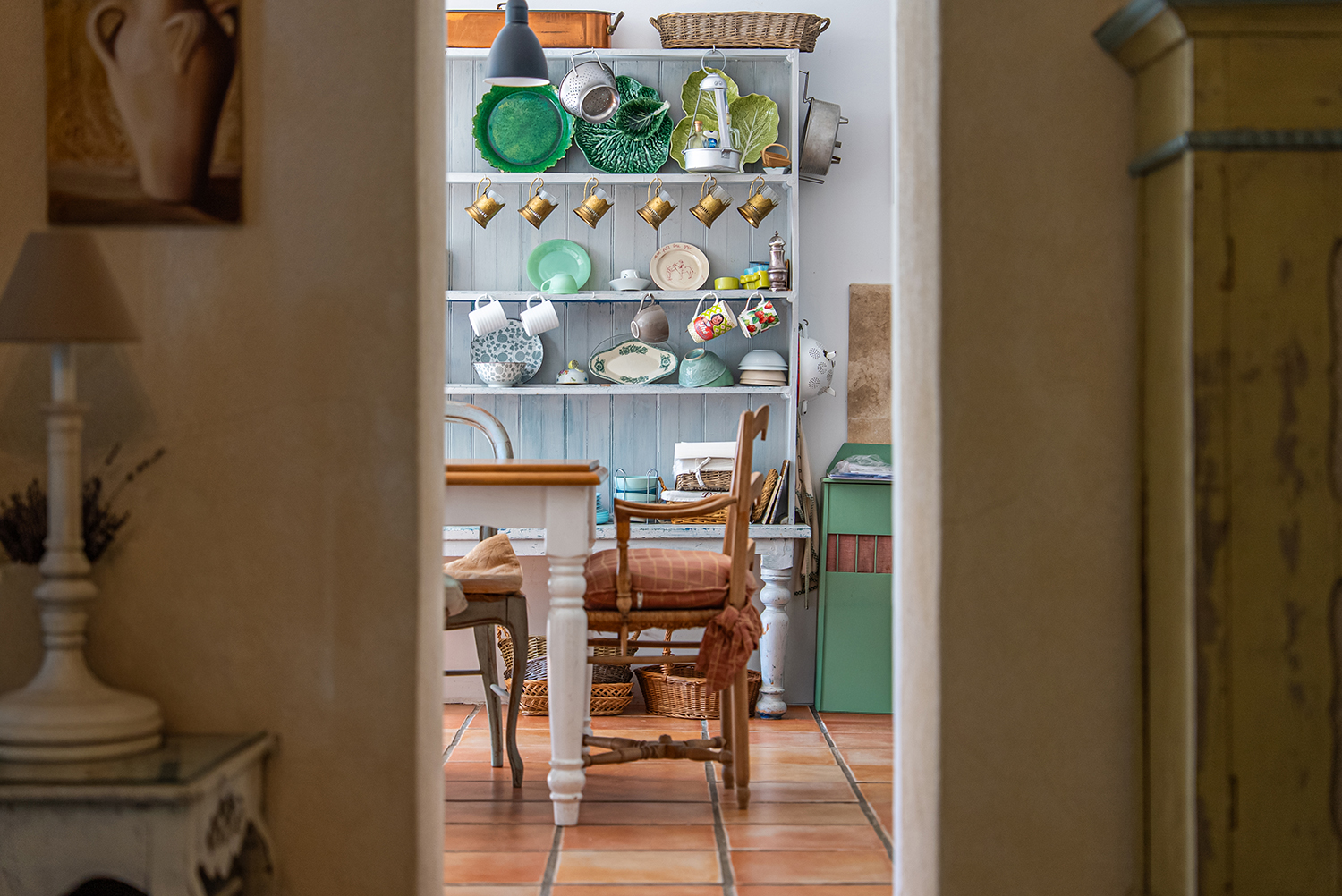 cuisine mas du 19e siècle restauré avec piscine près St Rémi de Provence