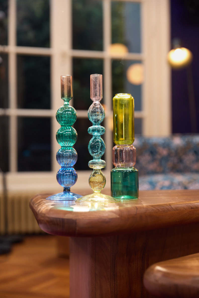 vases colorés verre collaboration La Redoute x Star Academy vases colorés verre collaboration La Redoute x Star Academy