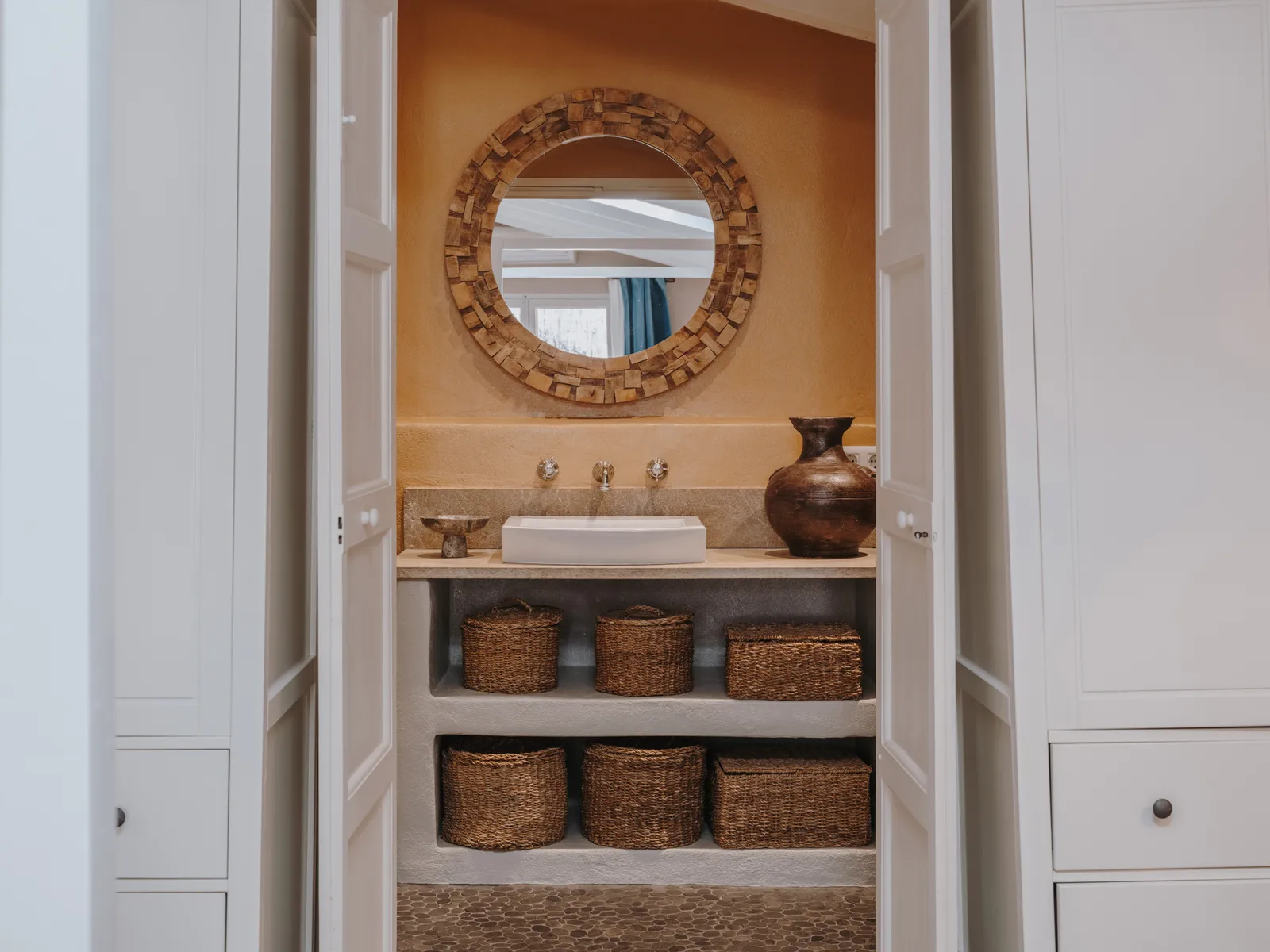 salle de bain décoration rustique chic et naturelle