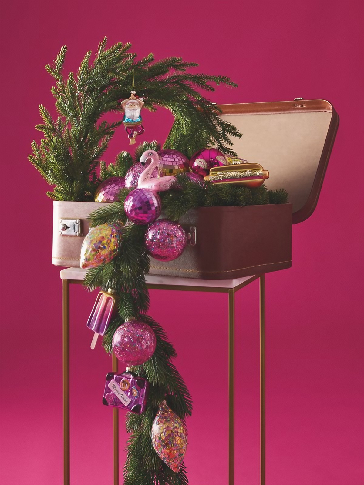 décoration sapin Maisons du Monde Noël 2025 Palm Beach