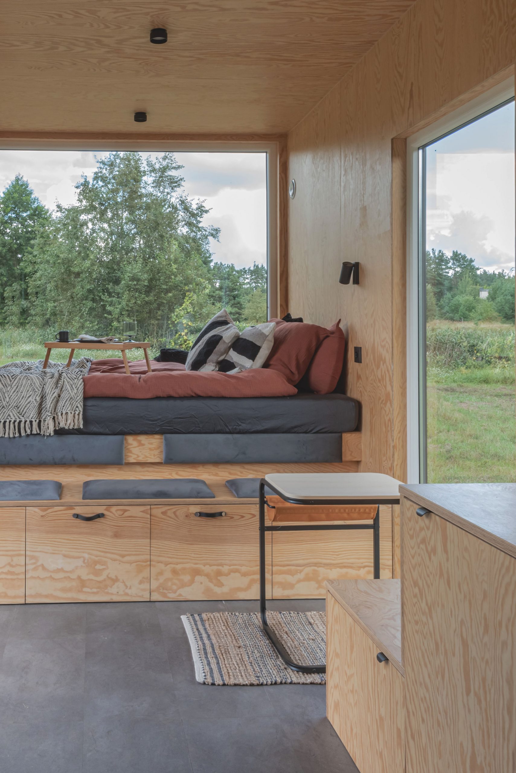 intérieur zone chambre tiny house européenne de 22m2 intérieur zone chambre tiny house européenne de 22m2