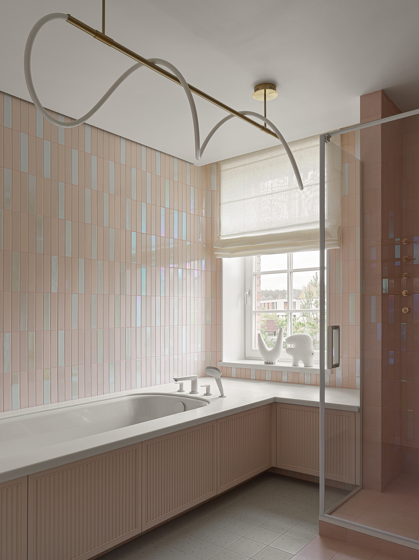 salle de bain contemporaine rose pâle salle de bain contemporaine rose pâle