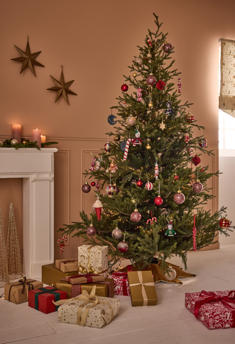 sapin rouge et vert Mondial Tissus Noël sapin rouge et vert Mondial Tissus Noël